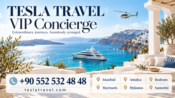 Marmaris Hotels Concierge by Tesla Travel – private helicopter, luxury yacht, speedboat and VIP airport transfers for guests staying at luxury hotels in Marmaris.